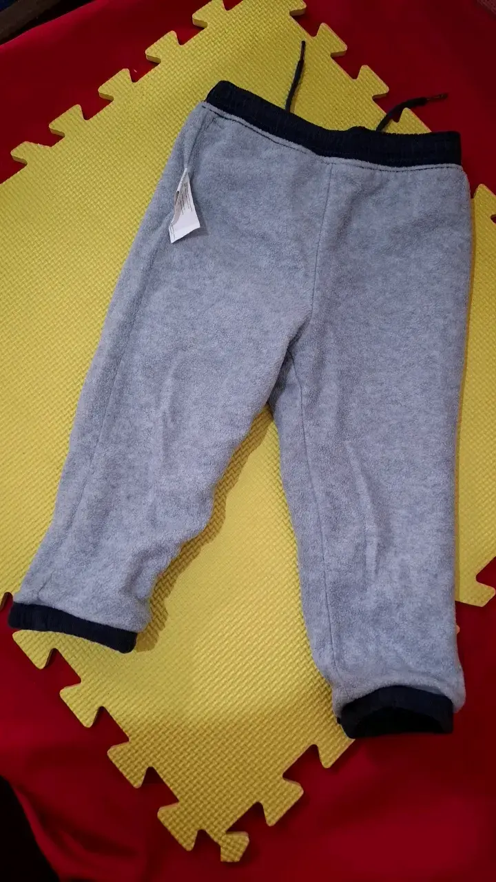 Pantalon de niño azul marino con cordón - 2