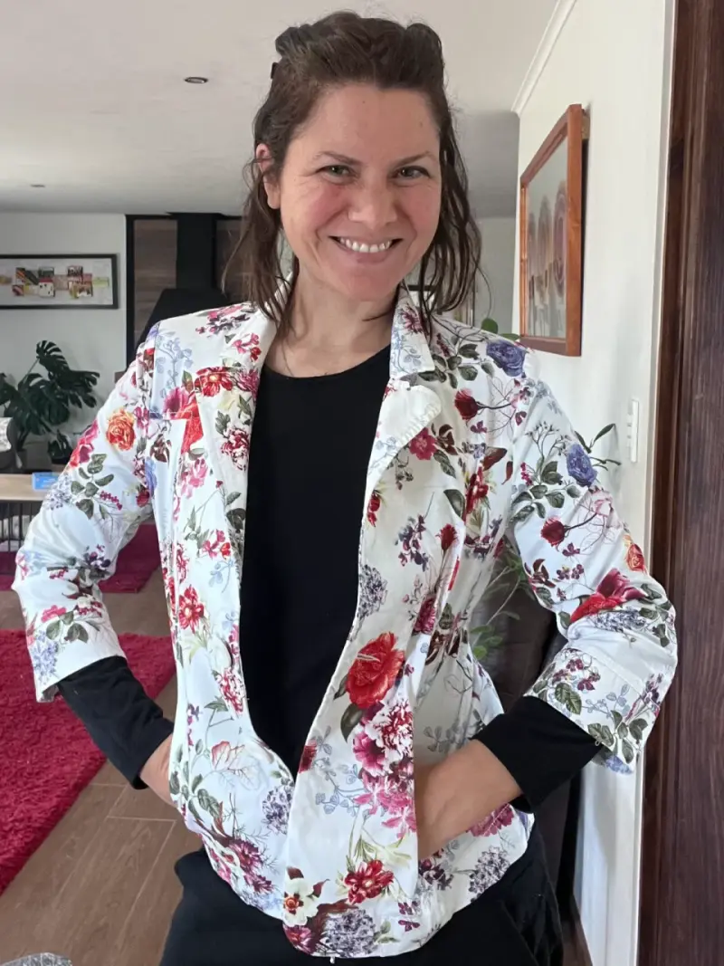 Blazer floral para mujer elegante - 1