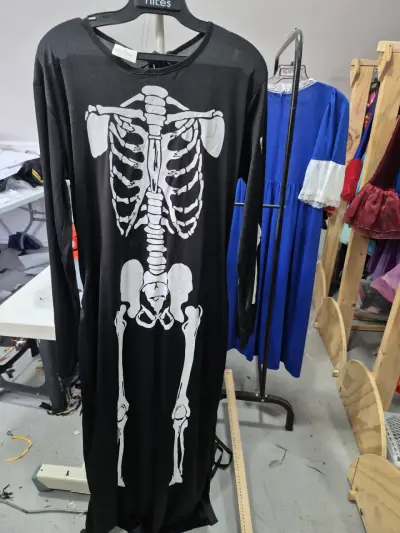 Disfraz de esqueleto para Halloween talla s - miniatura 1