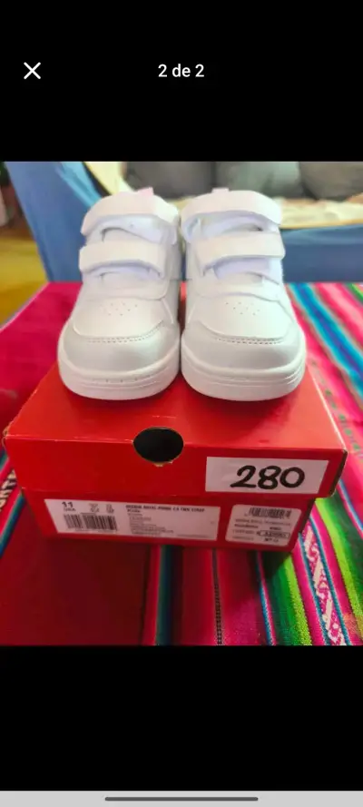 Zapatillas Adidas Superstar blancas y rojas - miniatura 3