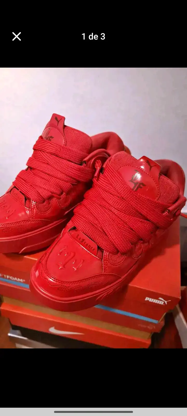 Zapatillas Adidas Superstar blancas y rojas - 6