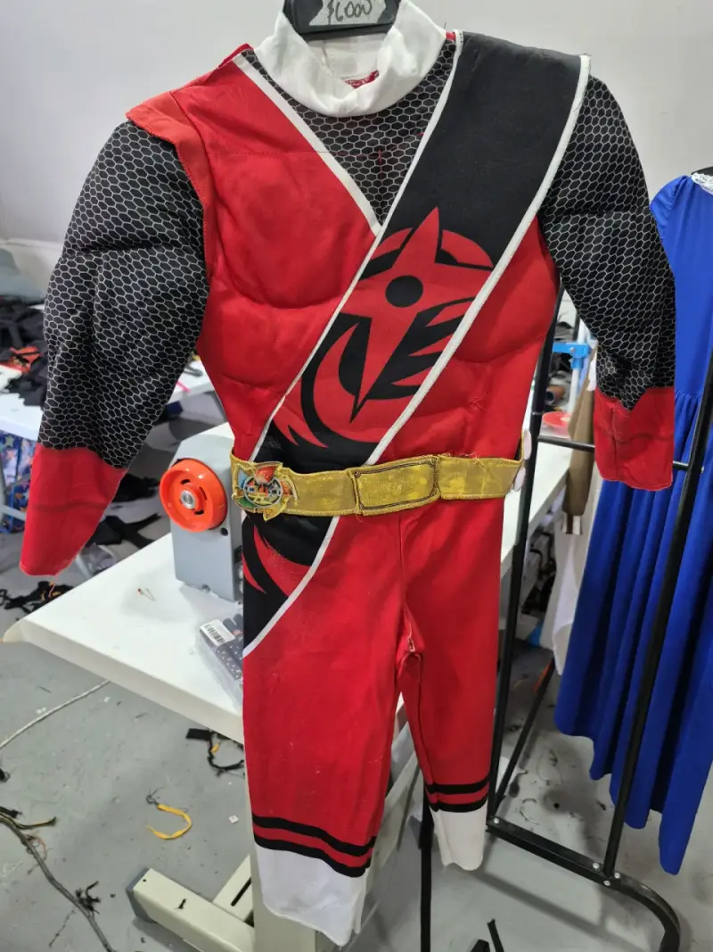 Disfraz infantil de power ranger ninja talla 4 - 1