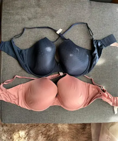 Conjunto de sostenes azul y rosado - miniatura 1