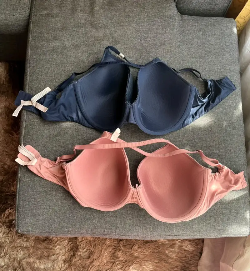 Conjunto de sostenes azul y rosado - 2
