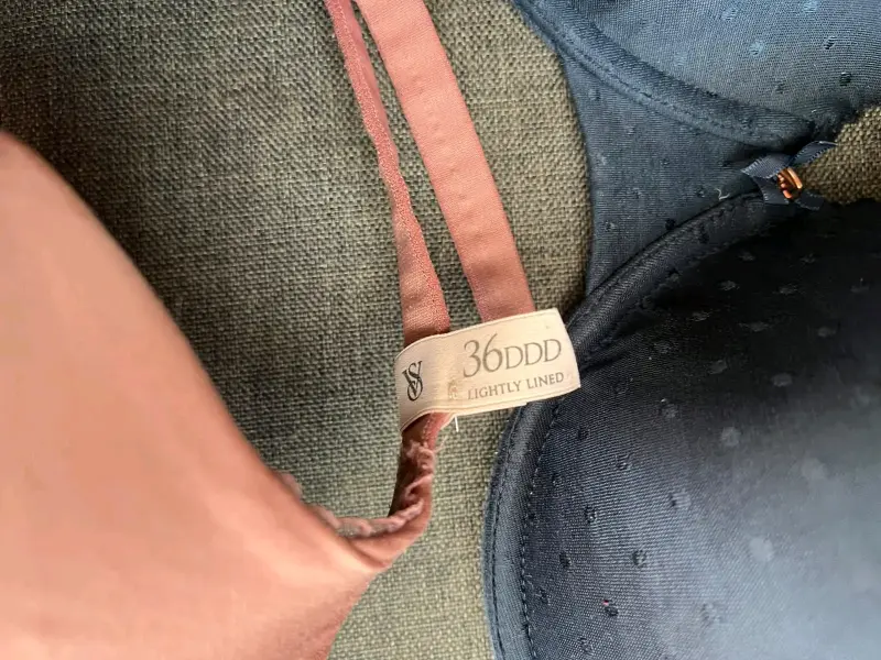 Conjunto de sostenes azul y rosado - 3