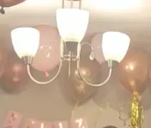 Lámpara de techo de metal con tres luces - 2