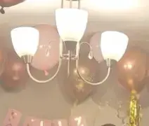 Lámpara de techo de metal con tres luces - miniatura 2