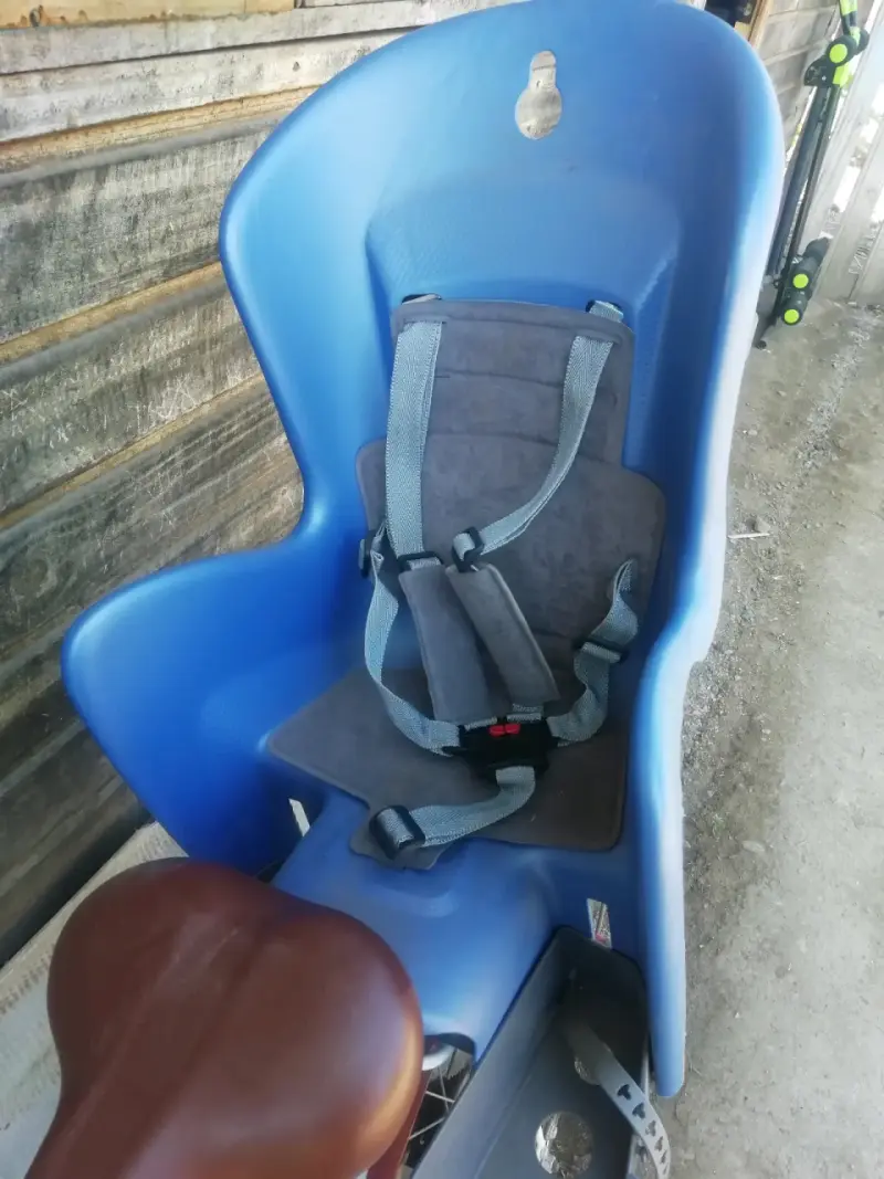 Silla de bicicleta para niño azul - 1