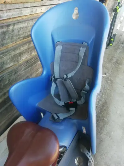 Silla de bicicleta para niño azul - miniatura 1