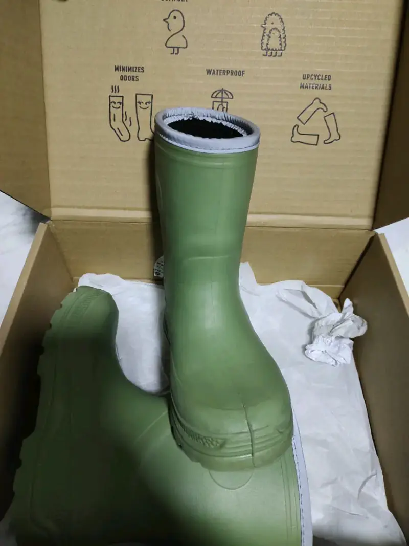Botas de lluvia verdes impermeables para niños/as - 3