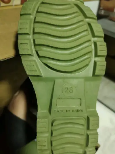Botas de lluvia verdes impermeables para niños/as - miniatura 4