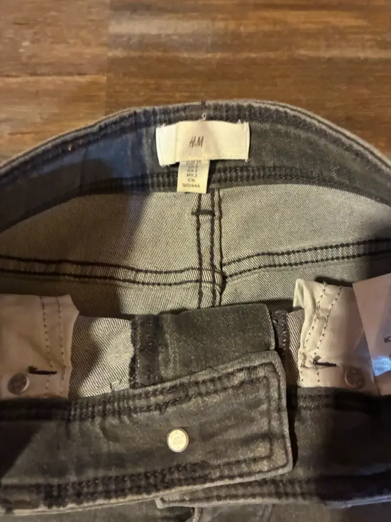 Jeans gris para mujer talla 34 marca HyM - 2