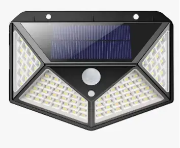 Set 4 luces solares 100 LED con sensor de movimien - 3
