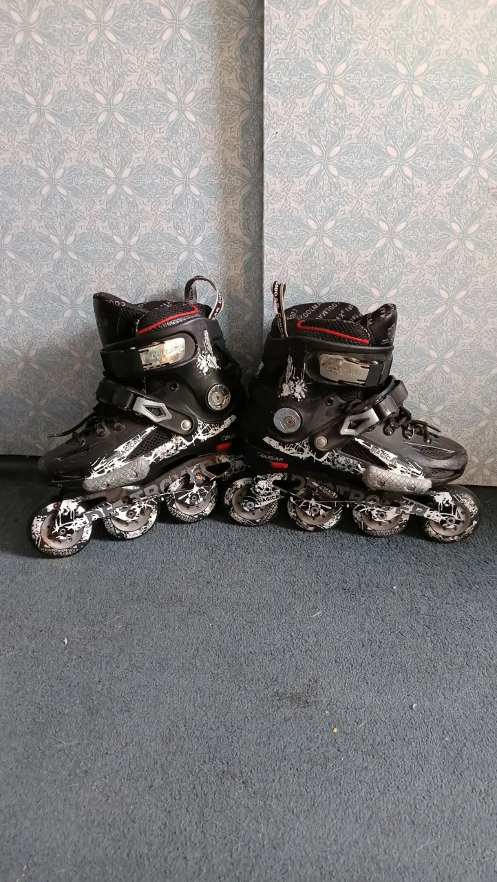 Patines en línea Cougar negros ajustables - 2