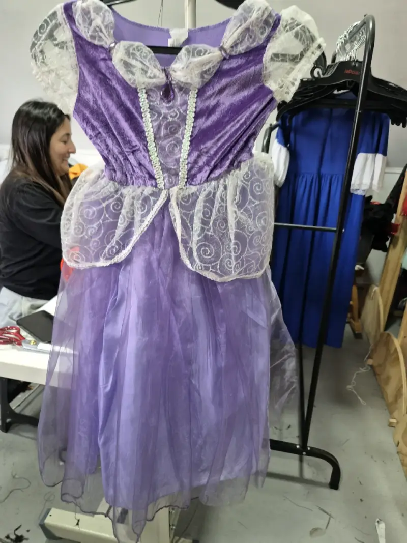 Disfraz de princesa morado para niña talla 6/8 - 1
