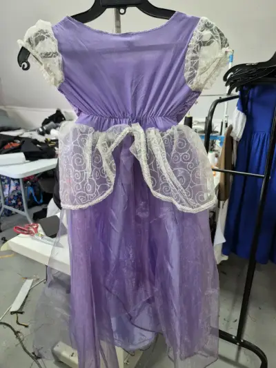 Disfraz de princesa morado para niña talla 6/8 - miniatura 2