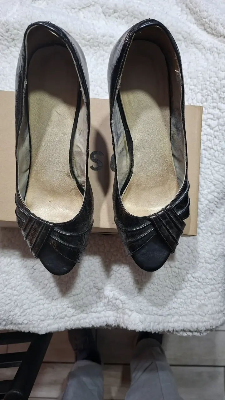 Zapatos de tacón negro elegante para mujer - 2