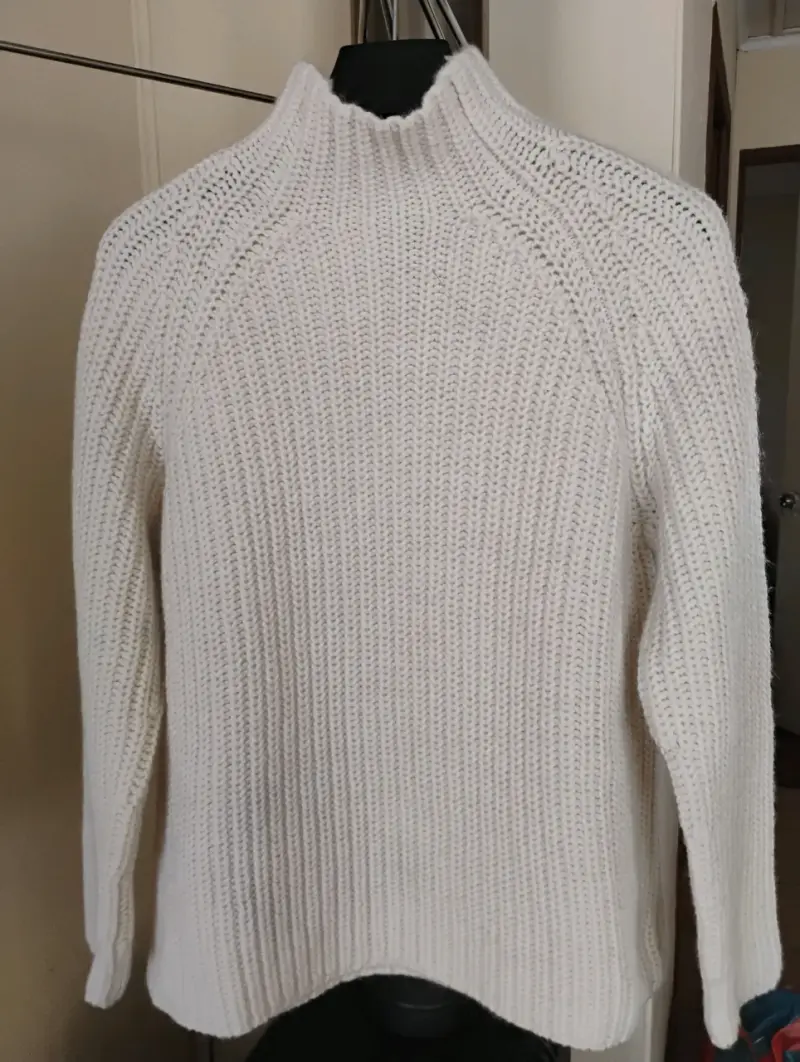 Suéter de punto blanco para mujer - 1