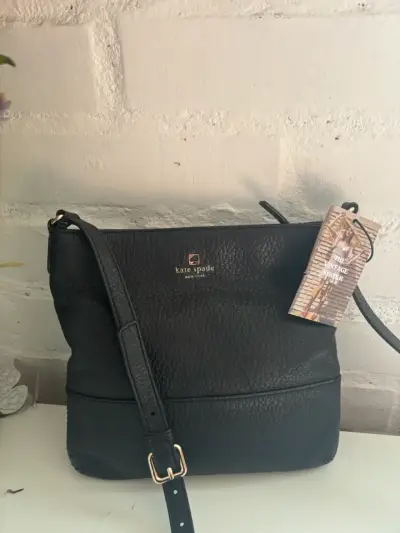 Cartera negra Kate Spade de cuero - miniatura 1