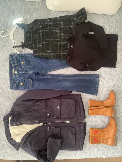 H&M Conjunto  niña T 7 impecables - miniatura 1
