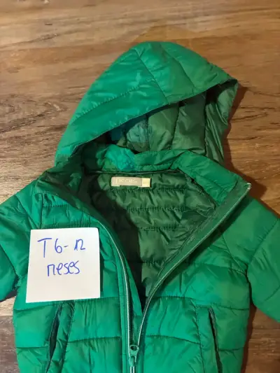 Chaqueta verde para bebé 6-12 meses - miniatura 2