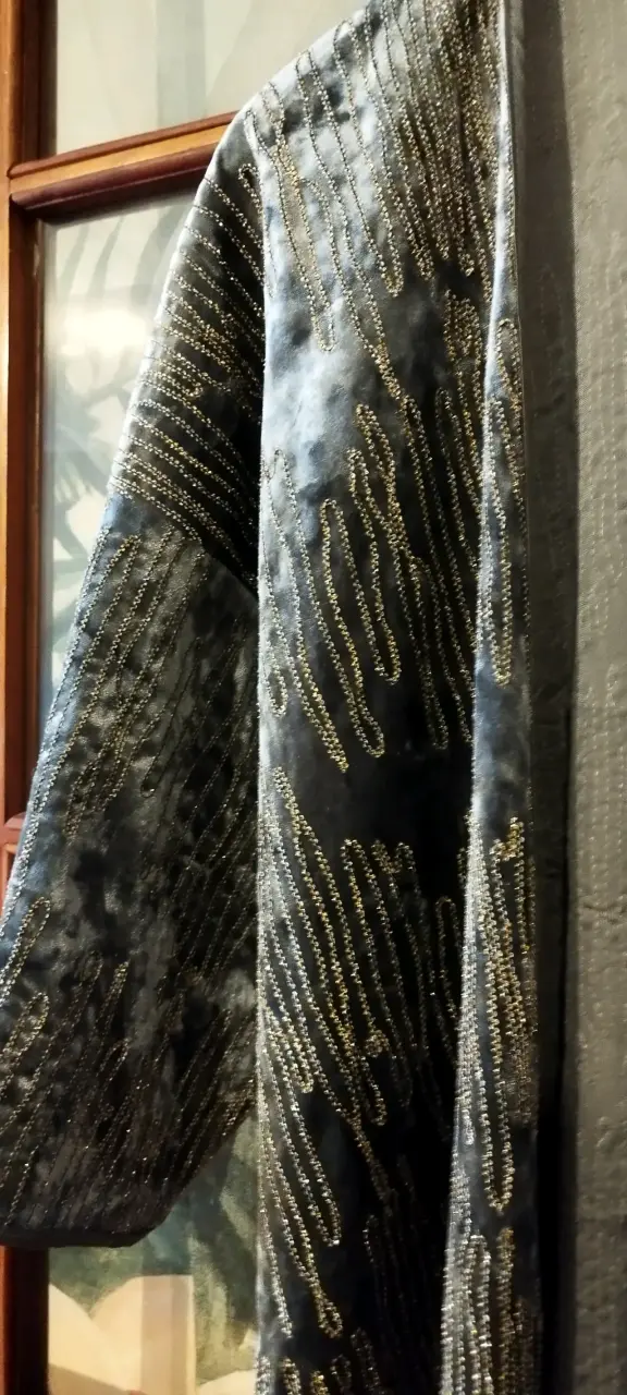 Kimono Lineatre terciopelo y lentejuelas. - 3