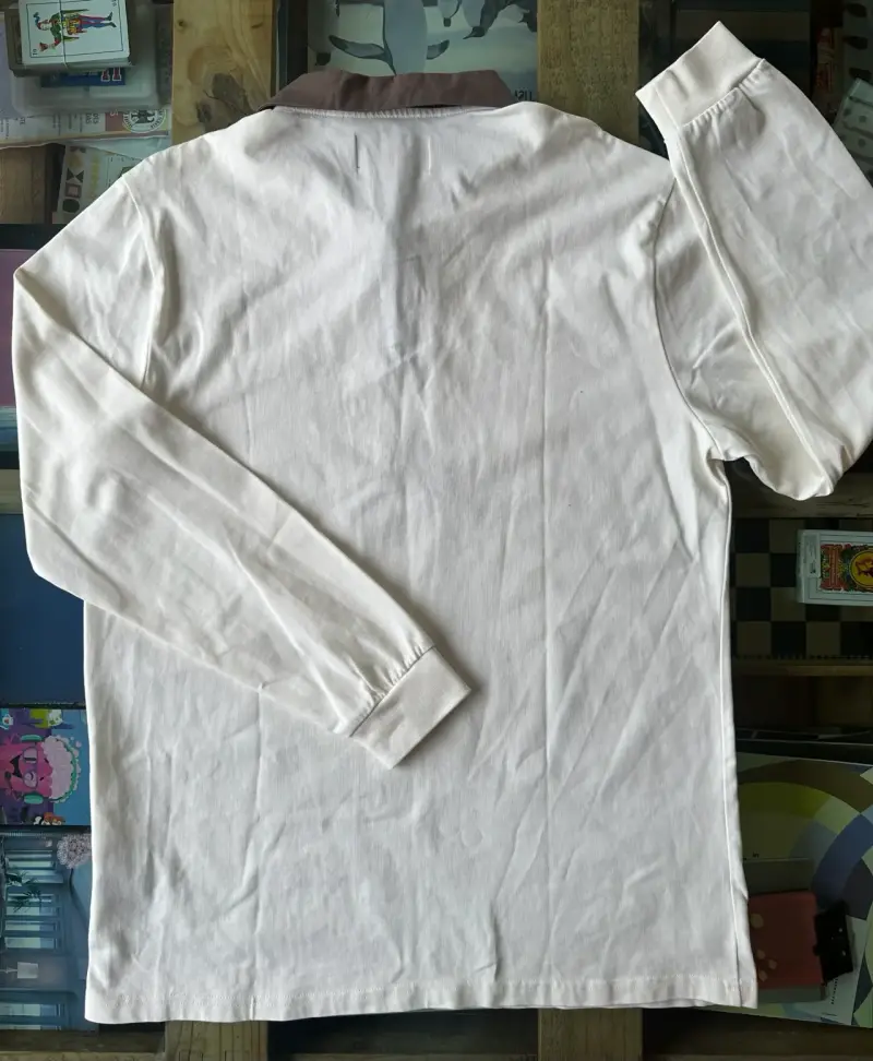 Polera Jordan manga larga color crema - 3