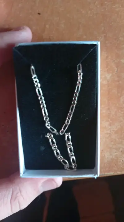 Cadena  plata tipo Cartier + pulcera - miniatura 1