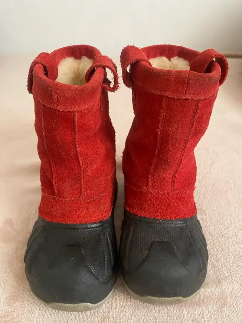 Botas UGG unisex infantil pie 17 cm rojas - 4