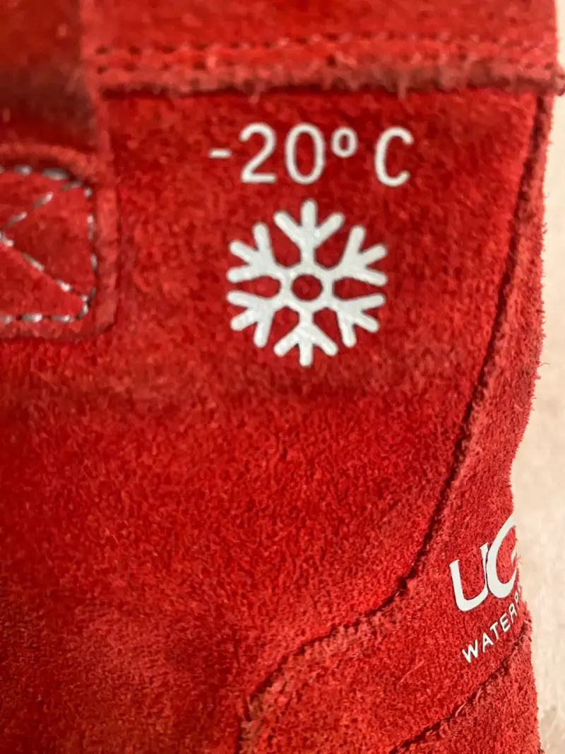 Botas UGG unisex infantil pie 17 cm rojas - 5