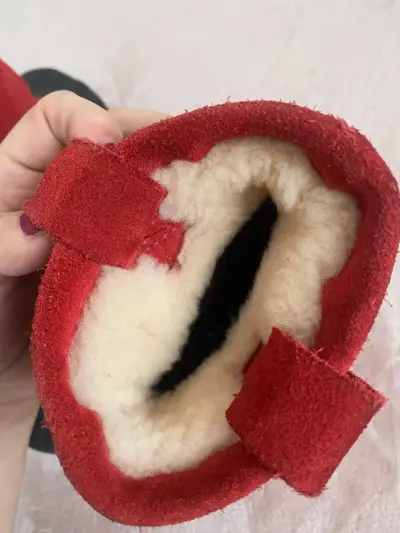 Botas UGG unisex infantil pie 17 cm rojas - miniatura 6
