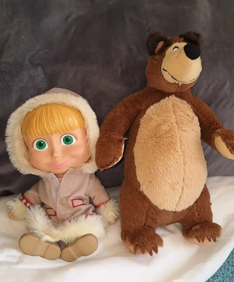 Set de peluches Masha y el Oso