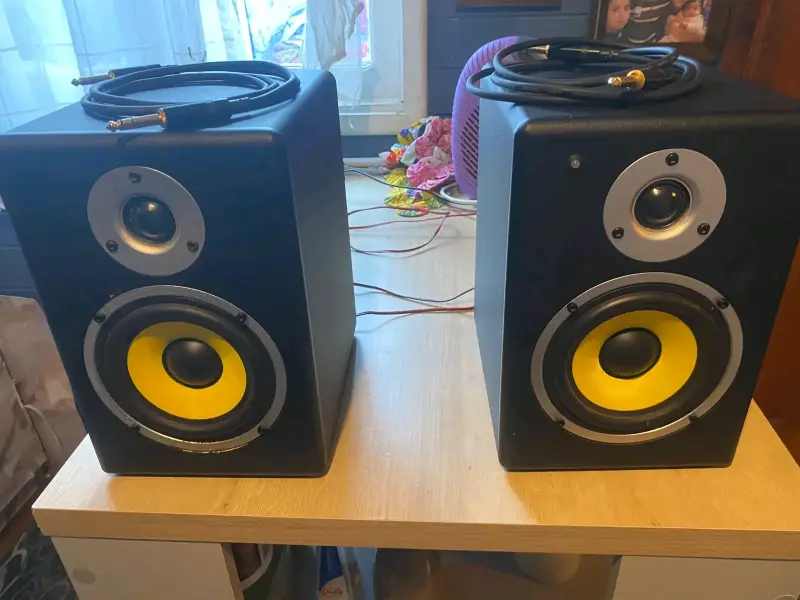 Parlantes de estudio con cables incluidos - 1