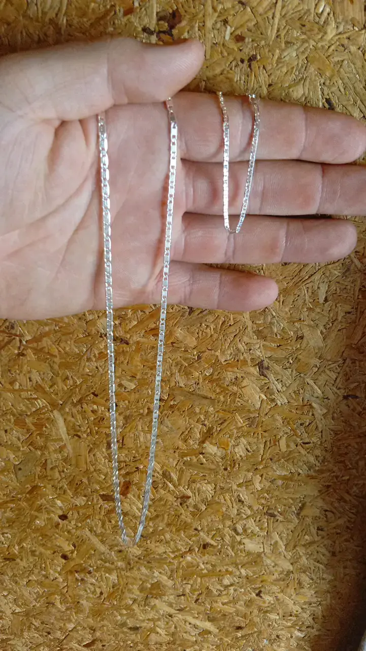 Cadena de plata elegante para hombre - 2