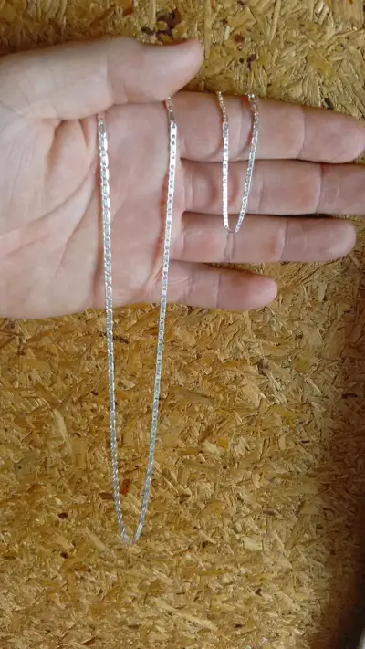 Cadena de plata elegante para hombre - miniatura 2