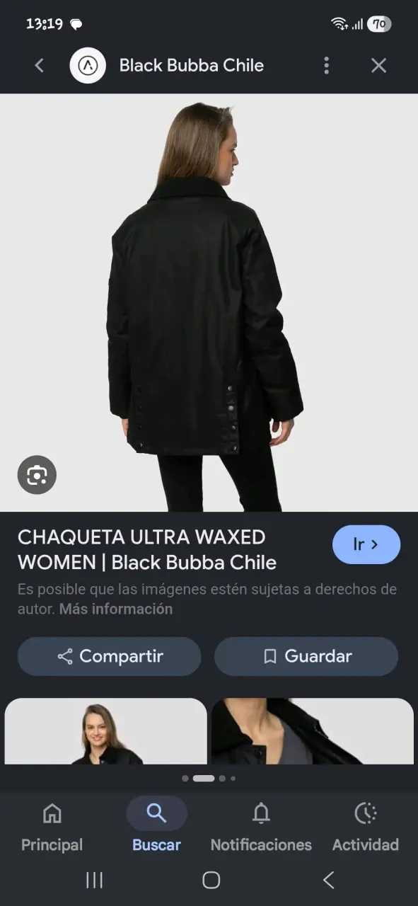 Chaqueta negra de cuero para mujer - 2