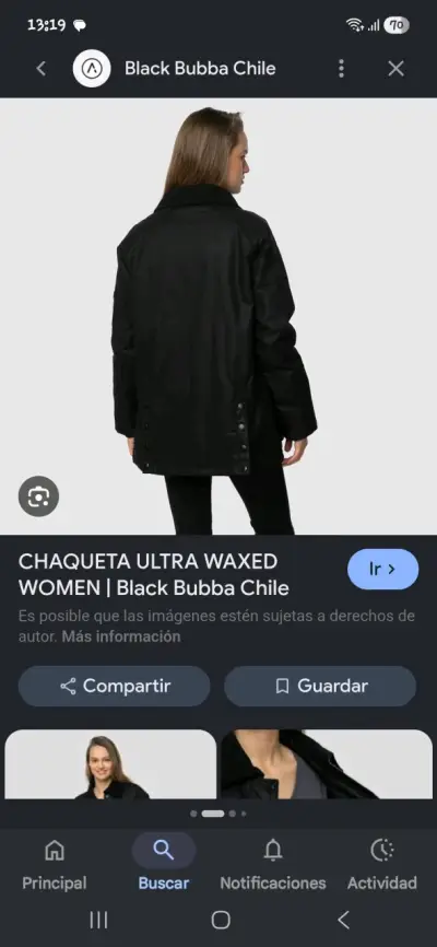 Chaqueta negra de cuero para mujer - miniatura 2