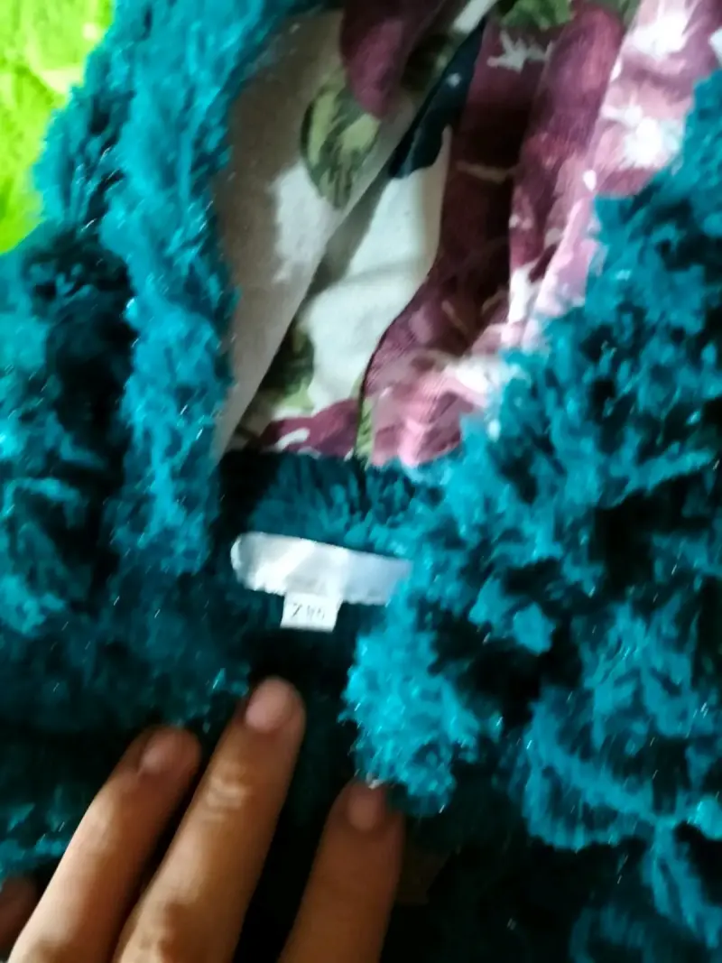 Abrigo infantil de peluche con unicornio - 2