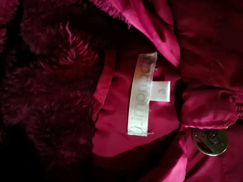 Chaleco acolchado infantil con capucha rosado - 2