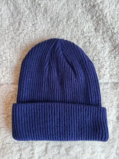 Gorro de lana Moncler azul marino - miniatura 3