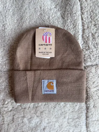 Gorro Carhartt marrón de lana - miniatura 1