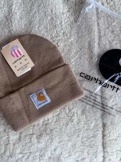 Gorro Carhartt marrón de lana - miniatura 2