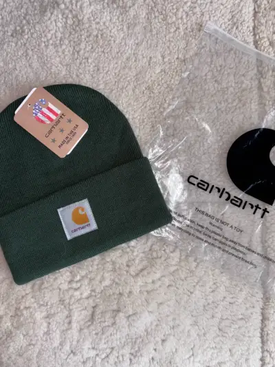 Gorro Carhartt verde oscuro unisex - miniatura 1