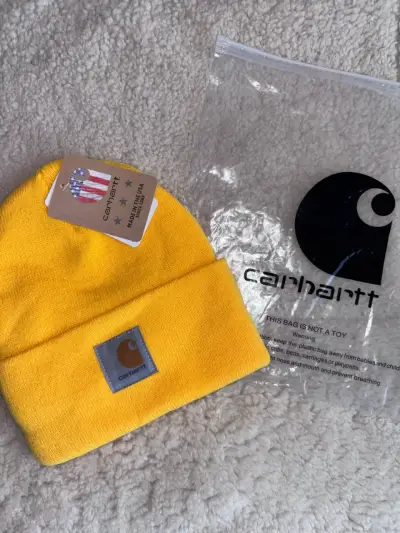 Gorro Carhartt amarillo unisex - miniatura 2