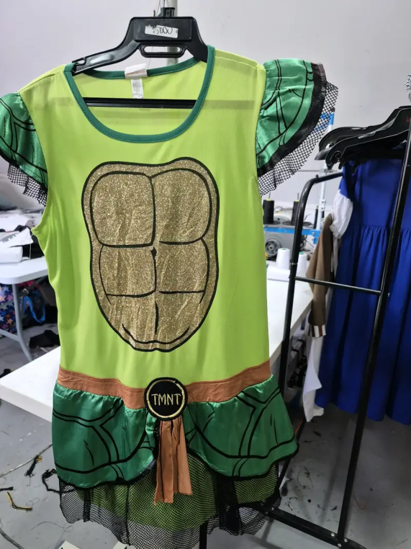 Disfraz infantil Tortuga Ninja verde talla m - 1