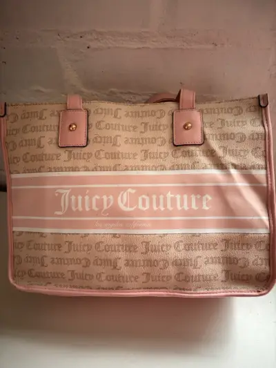 Bolso Juicy Couture grande beige y rosado - miniatura 1