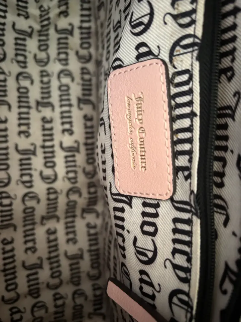 Bolso Juicy Couture grande beige y rosado - 4