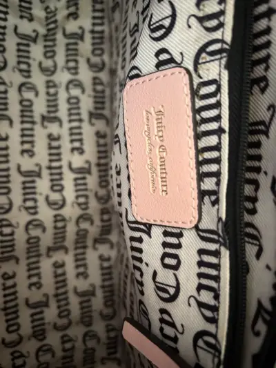 Bolso Juicy Couture grande beige y rosado - miniatura 4