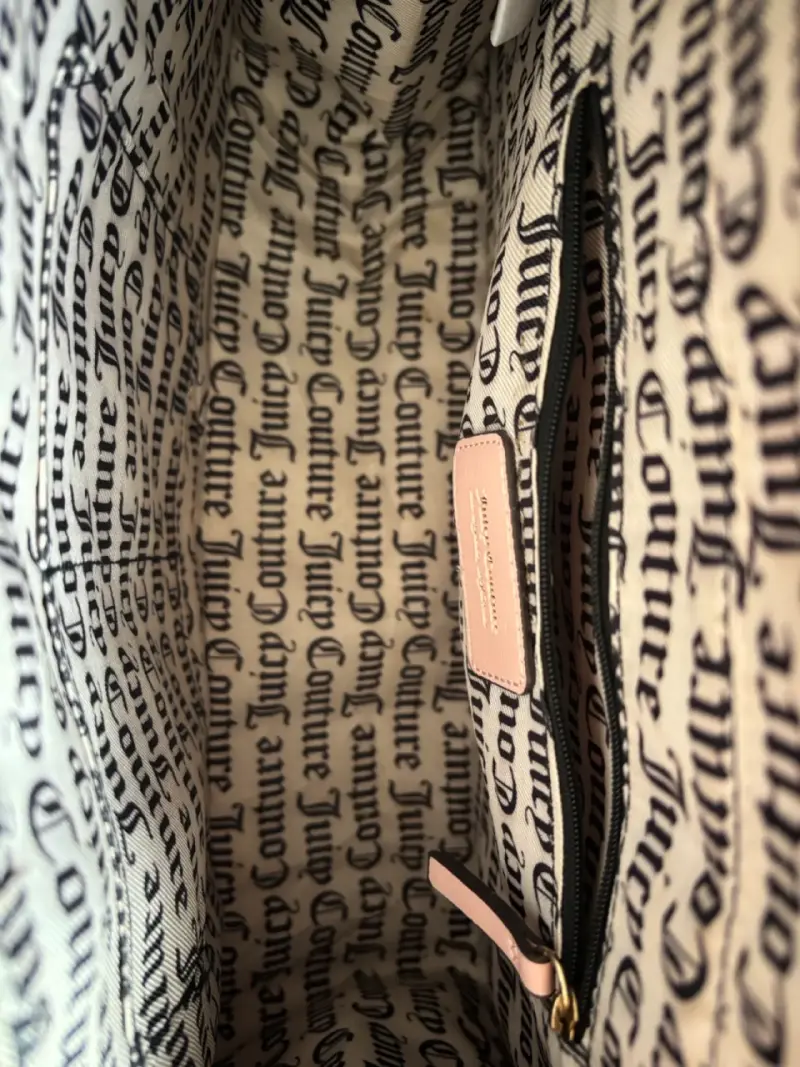 Bolso Juicy Couture grande beige y rosado - 5