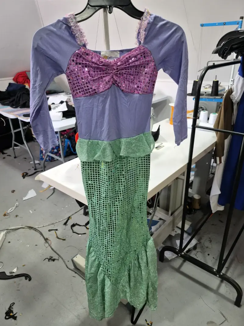 Disfraz de sirena para niña talla 12/14 - 1